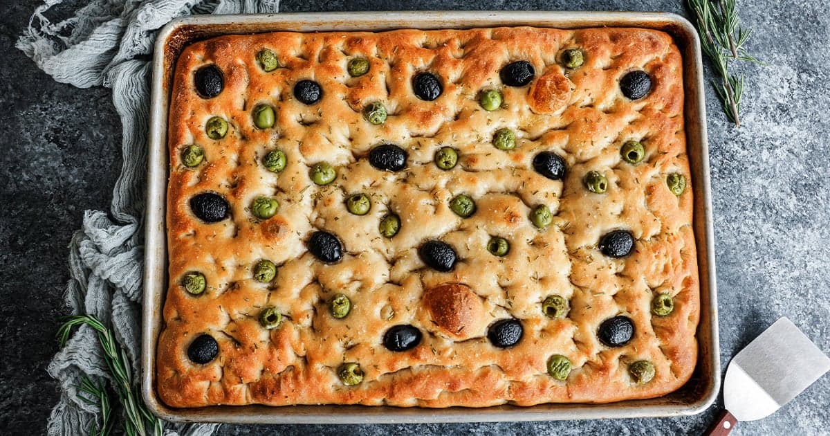 Olive Focaccia Recipe