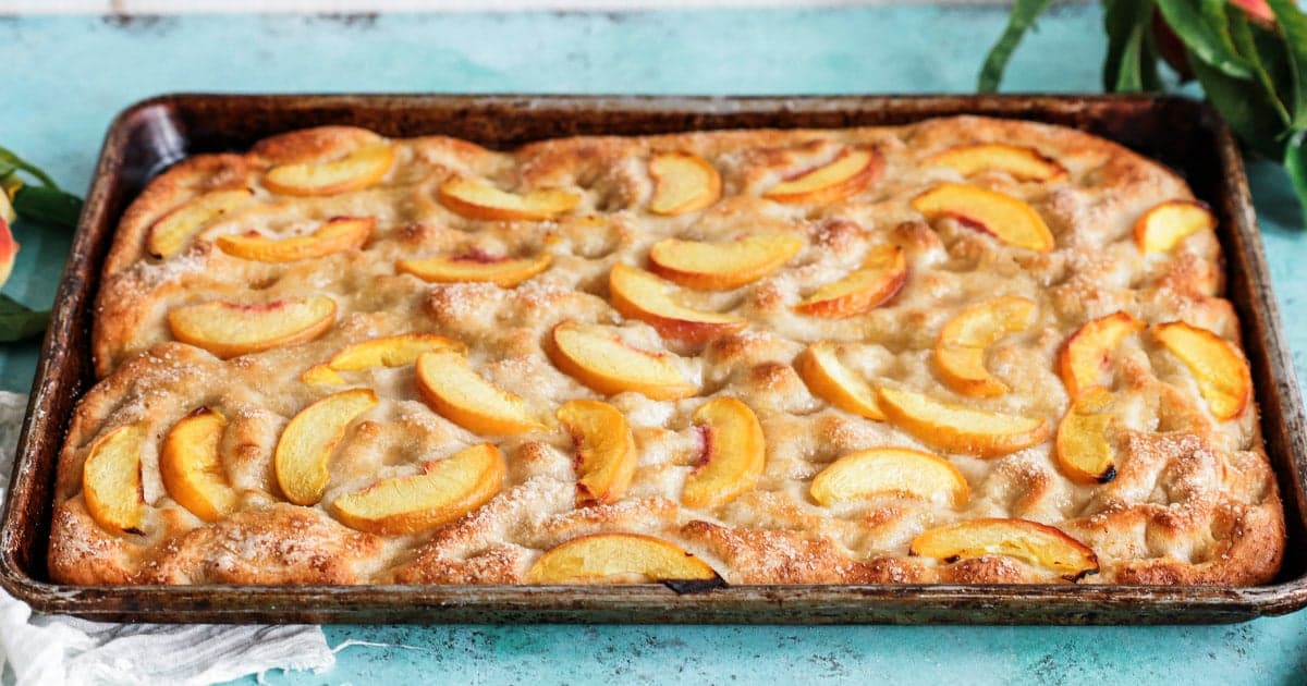 Peach Focaccia Recipe