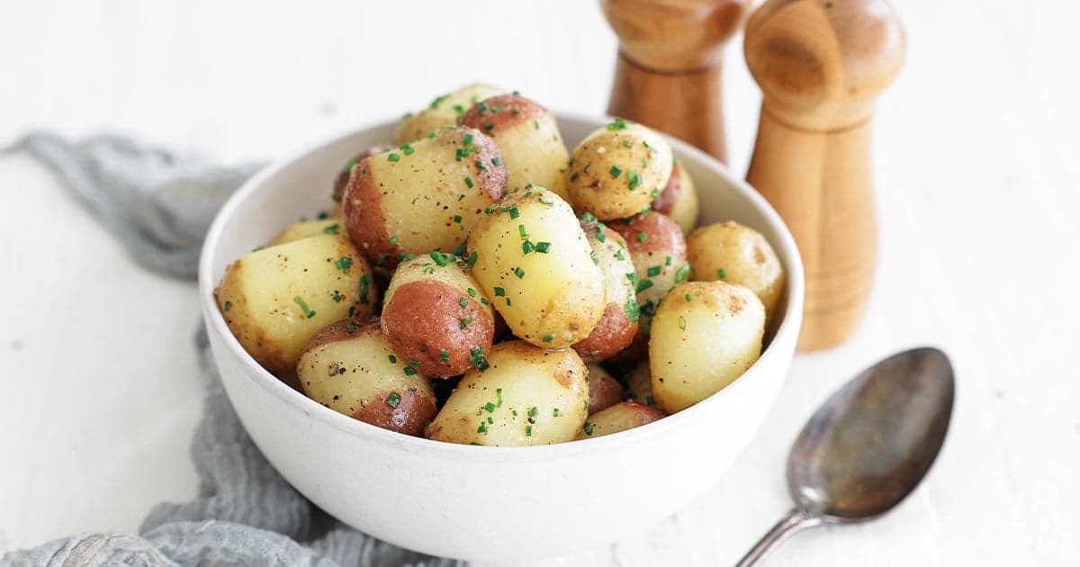 Steamed Buttered Potatoes Recipe