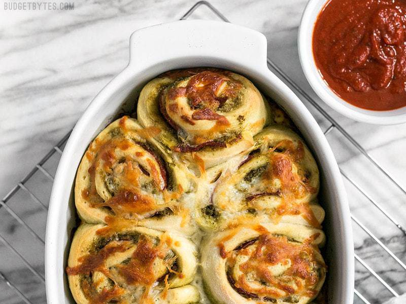 Pesto Pizza Rolls