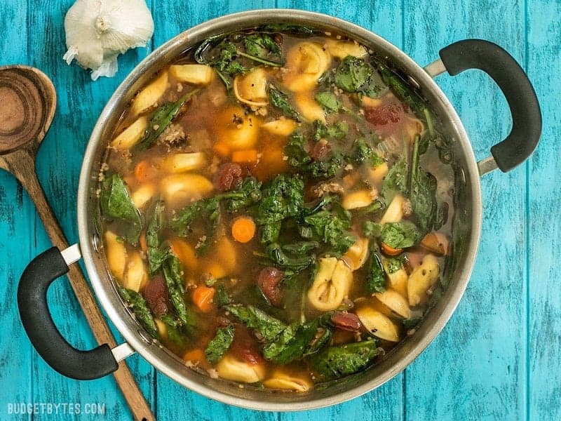 Sausage and Tortellini Soup