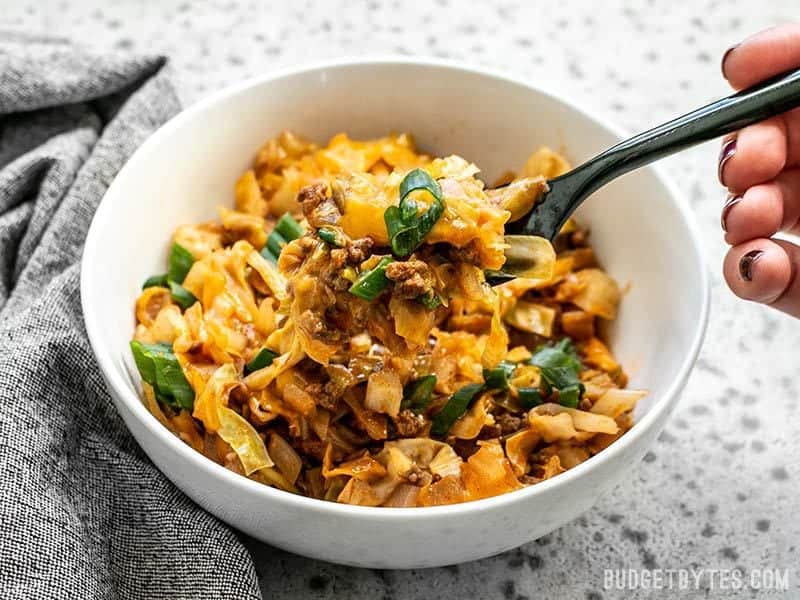 BBQ Beef and Cabbage