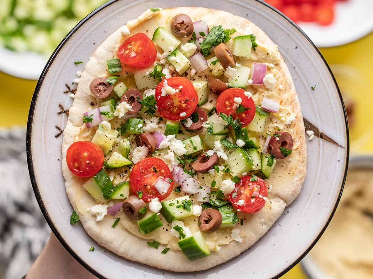 Loaded Hummus Pitas