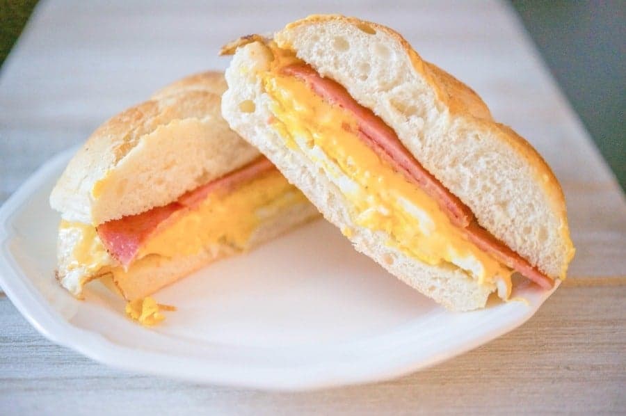 Taylor Ham, Egg and Cheese on a Hard Roll