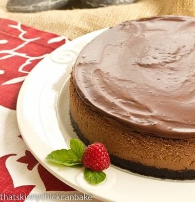 Triple Chocolate Cheesecake (Adapted from Bon Appetit)