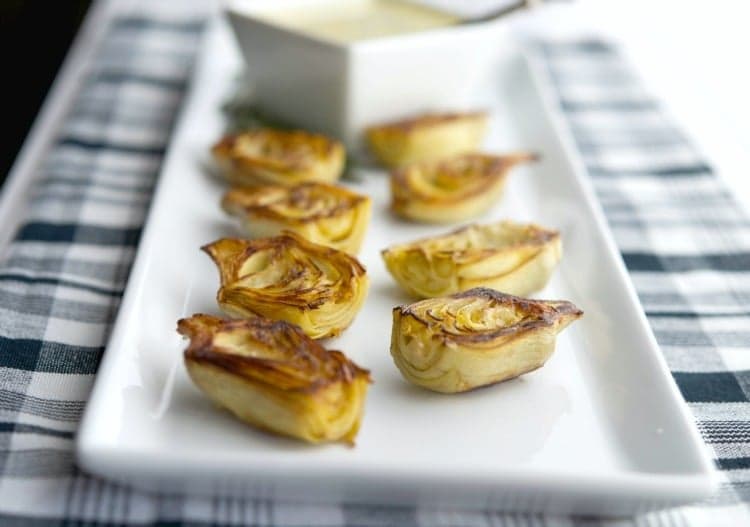 Fried Artichoke Hearts with Rosemary-Garlic Aioli