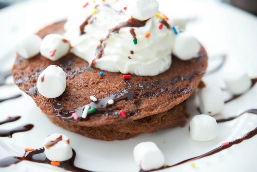 Hot Chocolate Pancakes {Gluten Free}