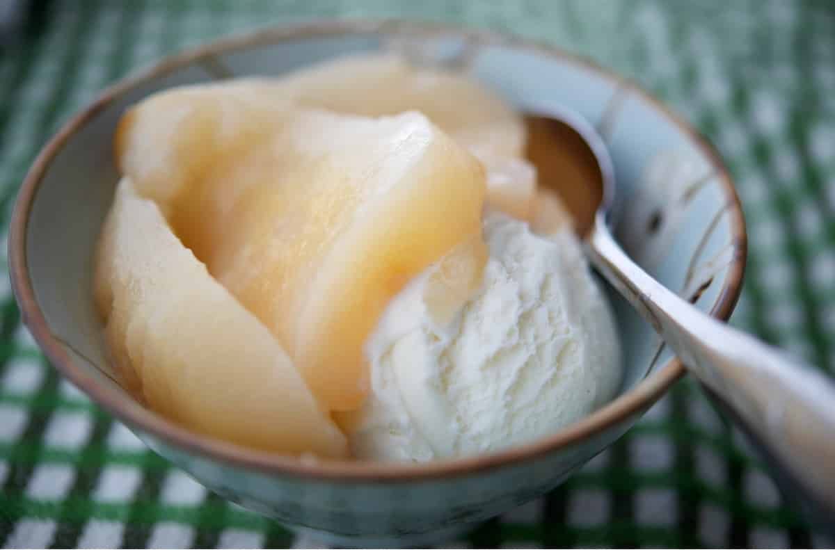 Tequila Poached Pears