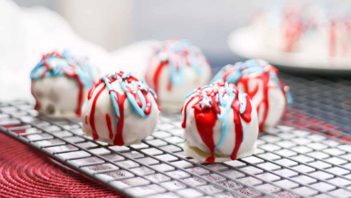 Patriotic Cake Balls