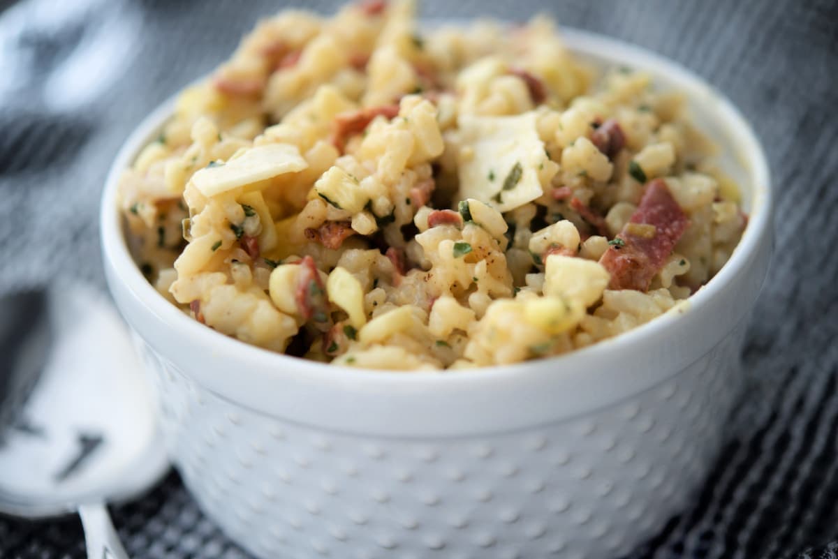 Bacon Corn Risotto