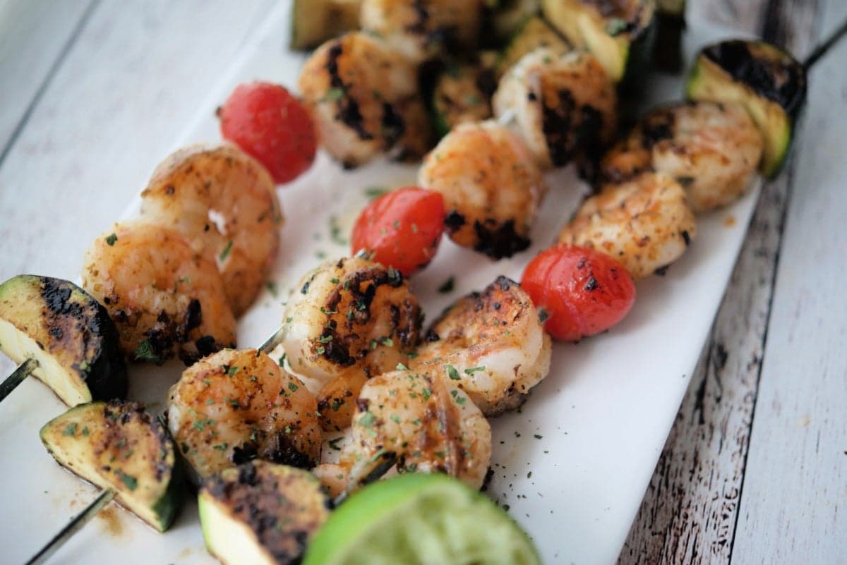 Grilled Cajun Lime Shrimp Skewers
