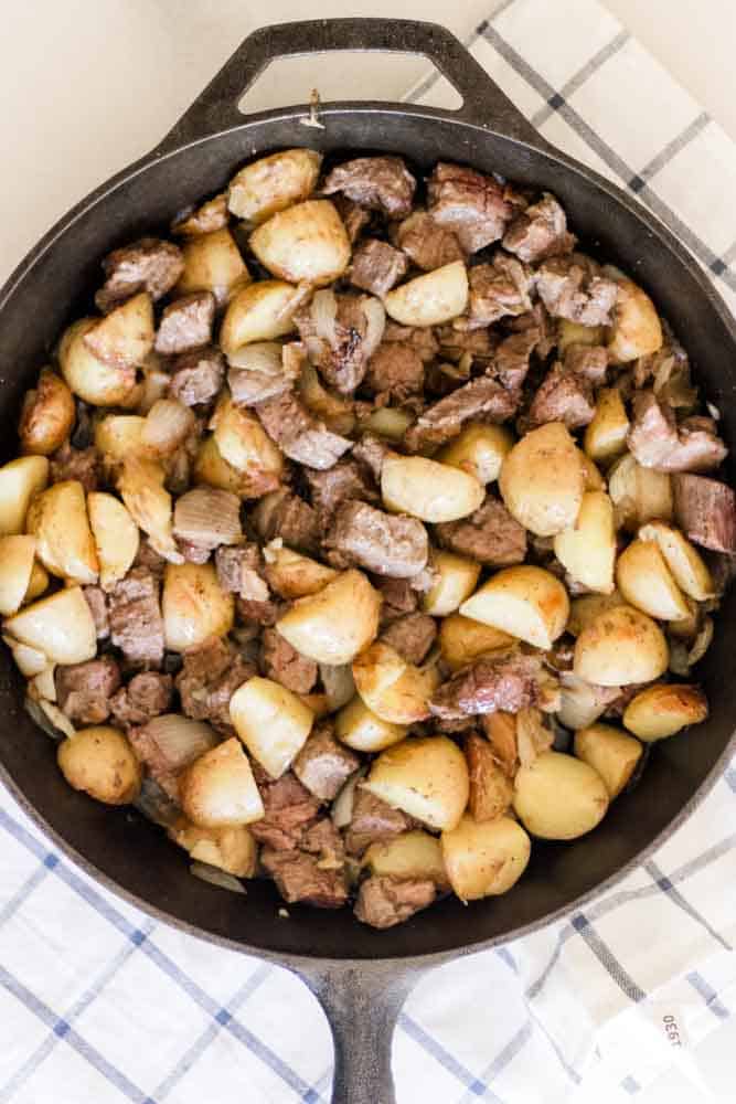 20 Minute Steak and Potato Bites