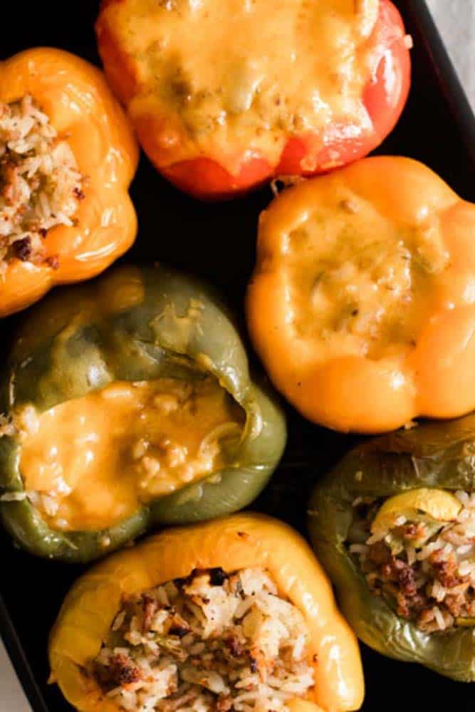 Perfect Dutch Oven Stuffed Peppers