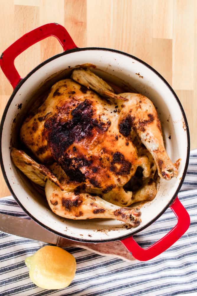 Dutch Oven Roast Chicken