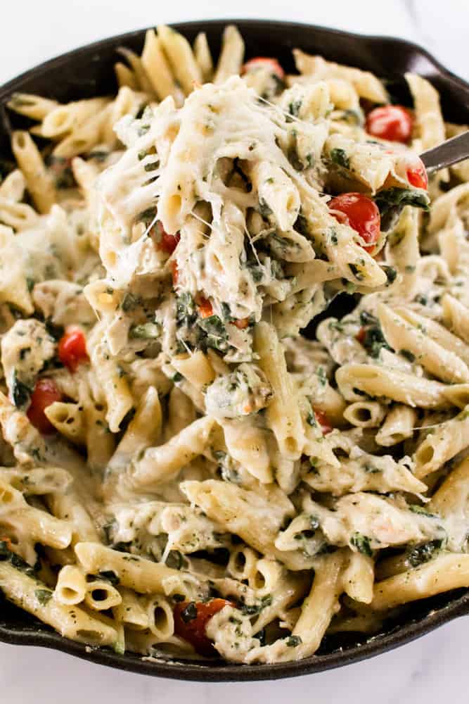 Chicken Pesto Pasta Bake