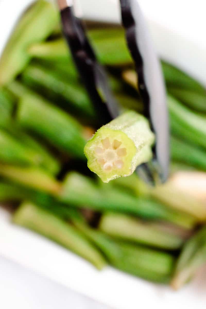 The Best Boiled Okra