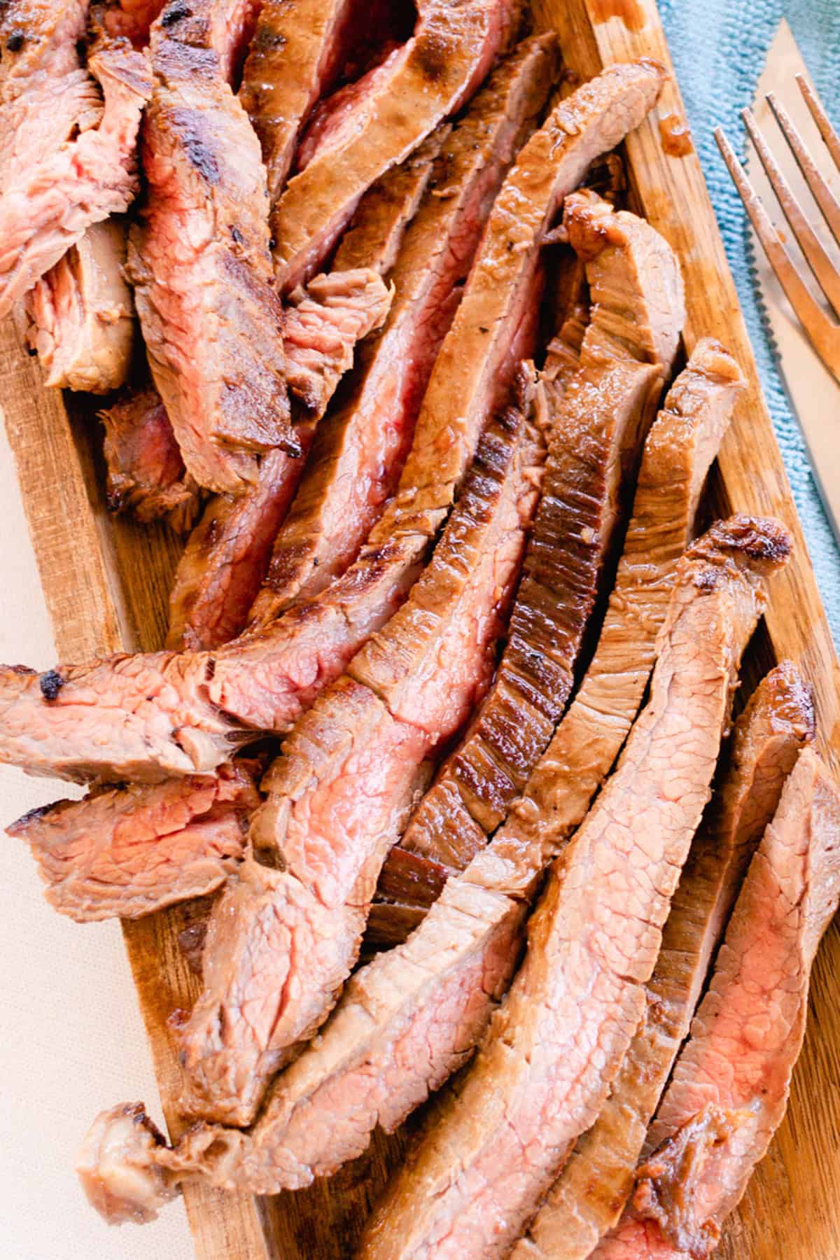 Marinated Cast Iron Flank Steak