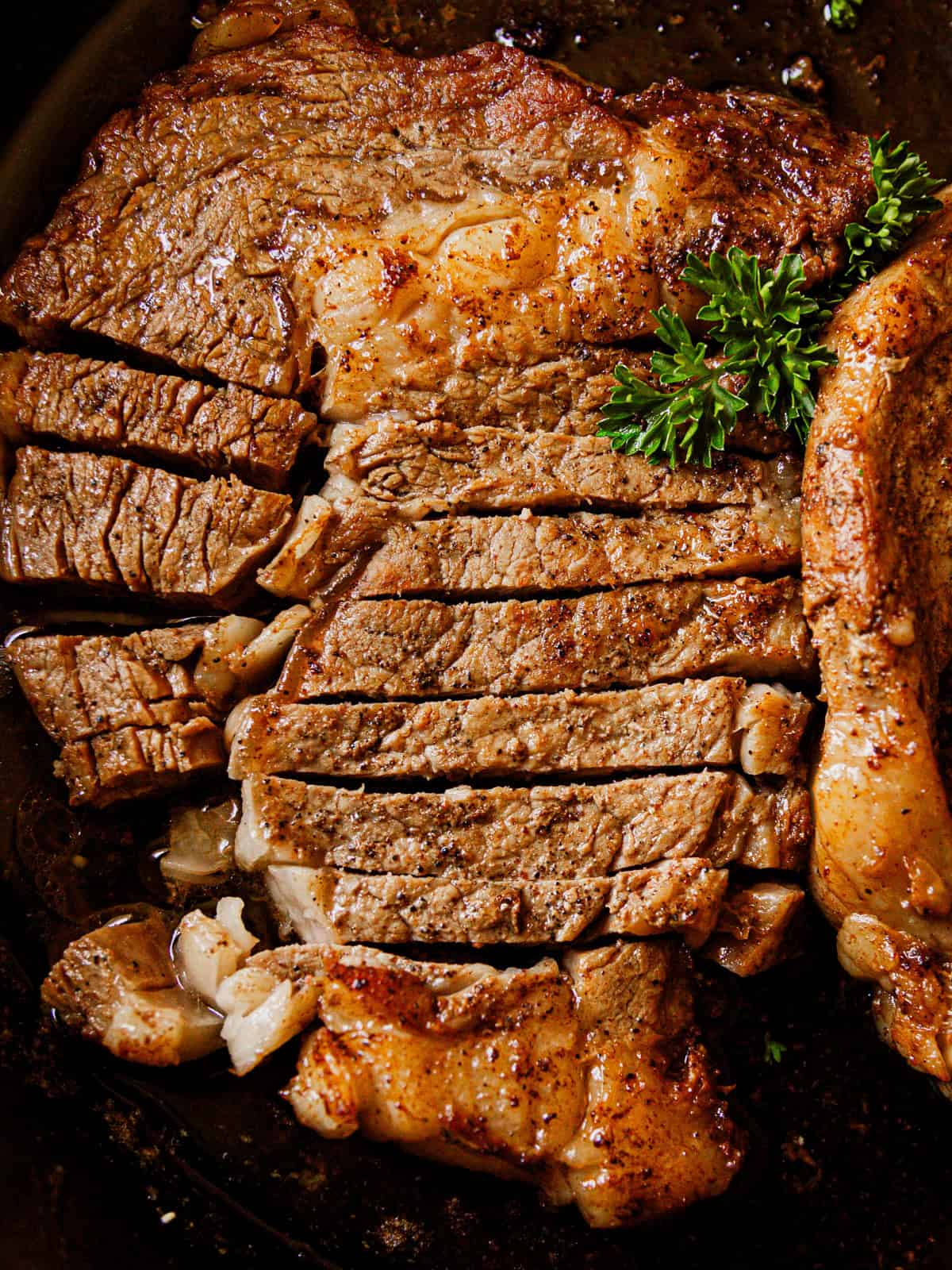 Cast Iron Ribeye Steaks