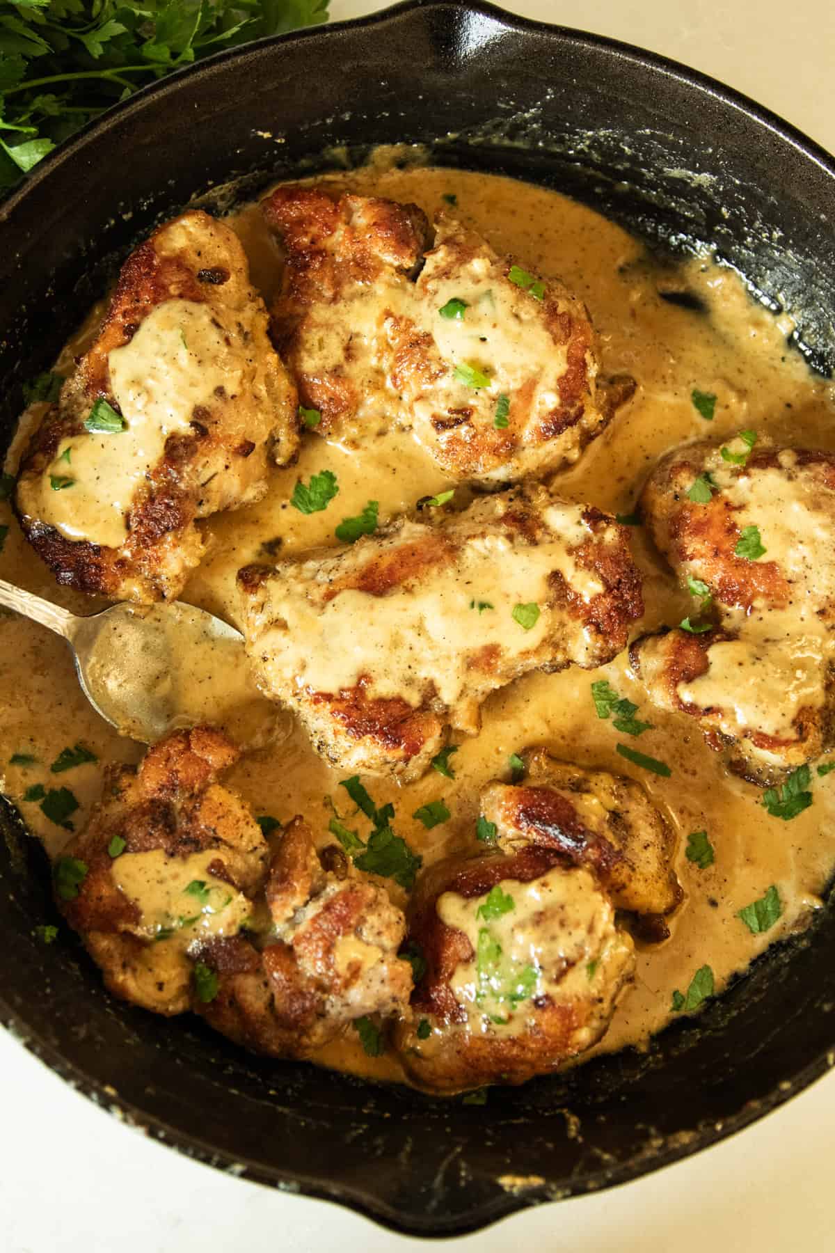 Creamy Garlic Chicken Skillet