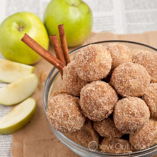 Baked Apple Spice Donut Holes