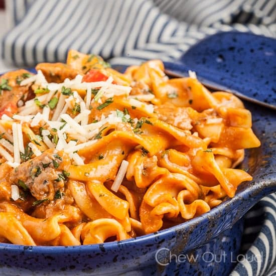 Creamy Tomato and Sausage Pasta