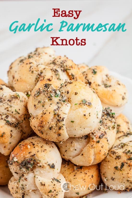 Easy Garlic Parmesan Knots