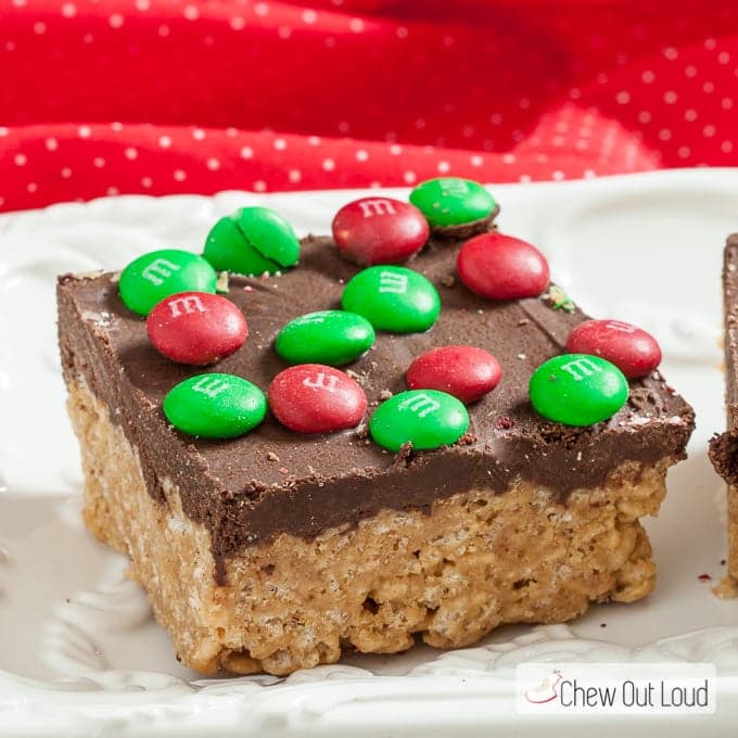 Chocolate Peanut Butter Krispies Treats