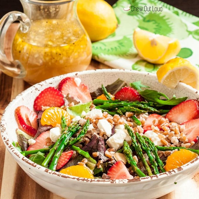 Strawberry Salad with Asparagus