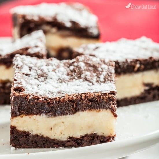 Fudgey Cheesecake Brownies