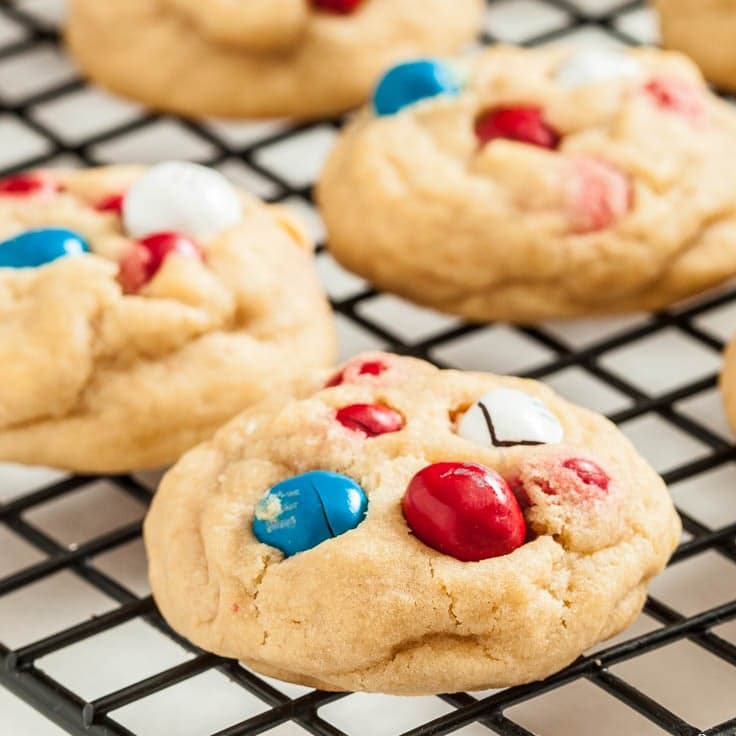 Favorite M&M Pudding Cookies