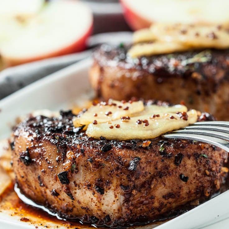 Saucy Apple Pork Chops