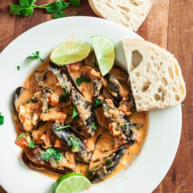 Thai Curry Mussels