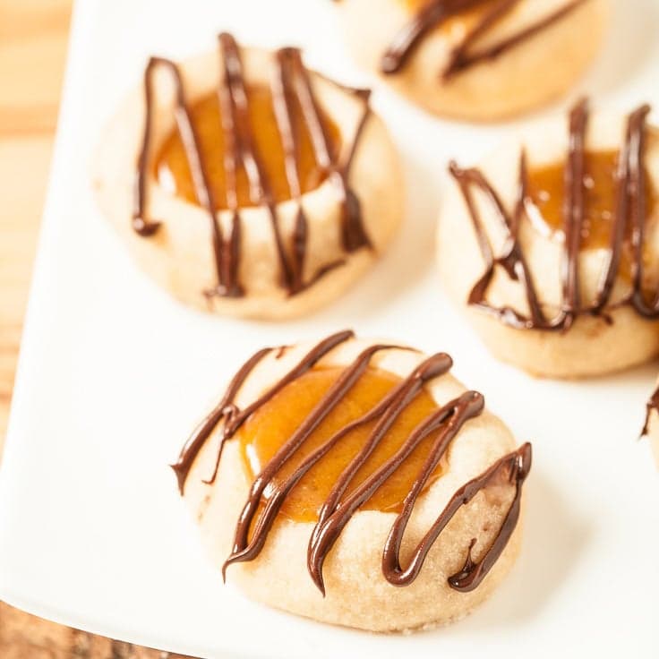 Twix Thumbprint Cookies Recipe