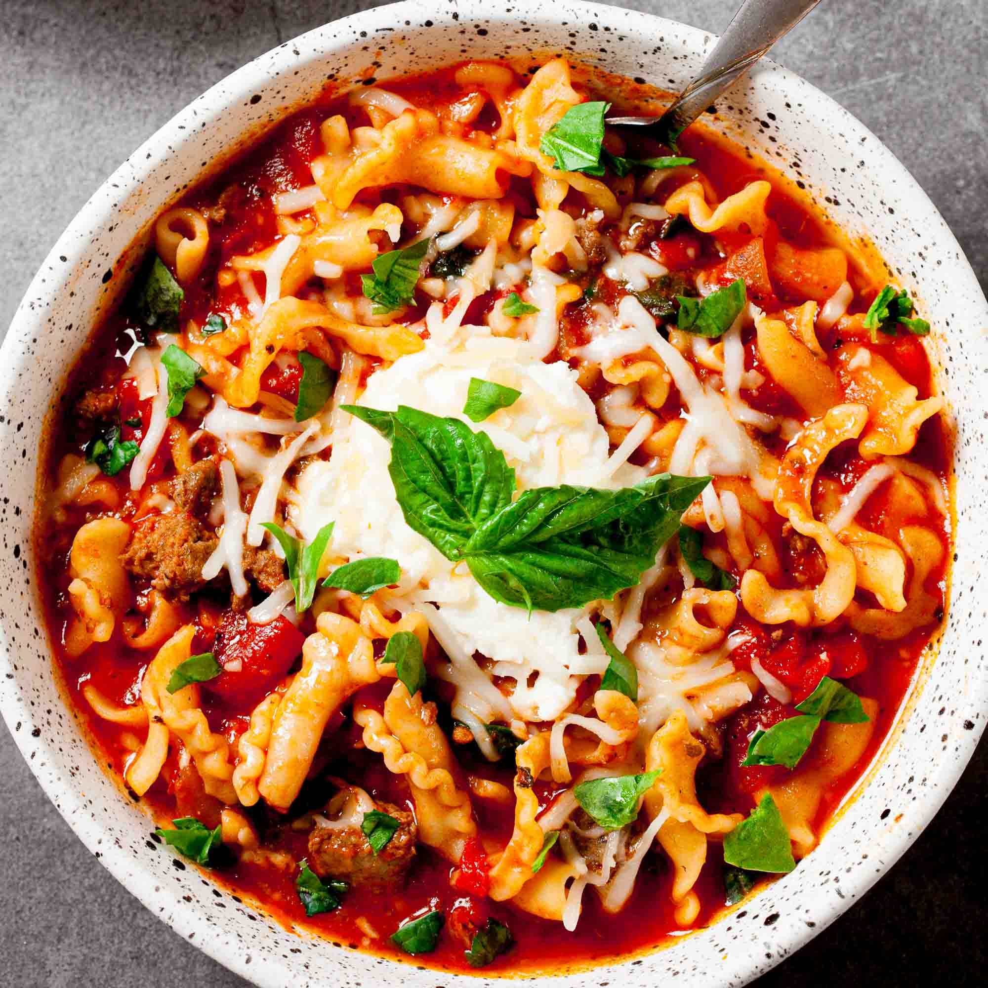 Easy Lasagna Soup