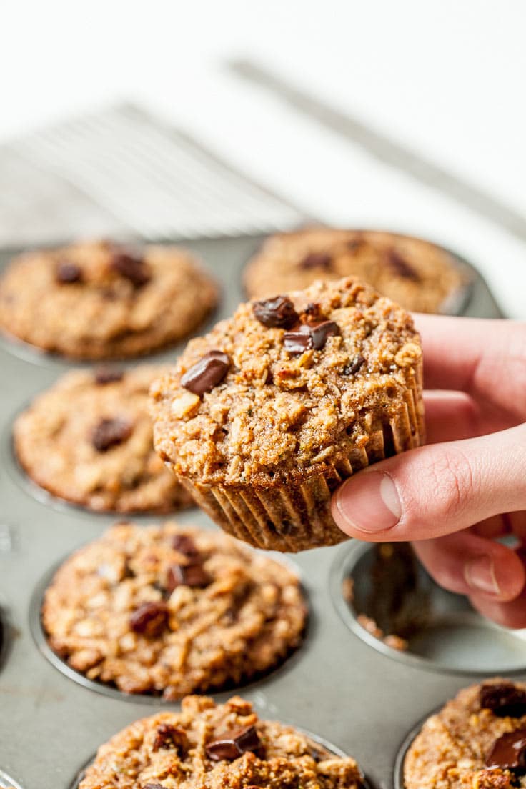 Superhero Apple Zucchini Carrot Muffins