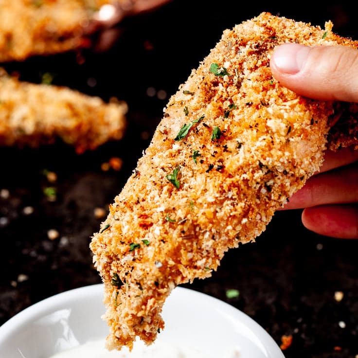Crispy Baked Chicken Tenders (Panko)
