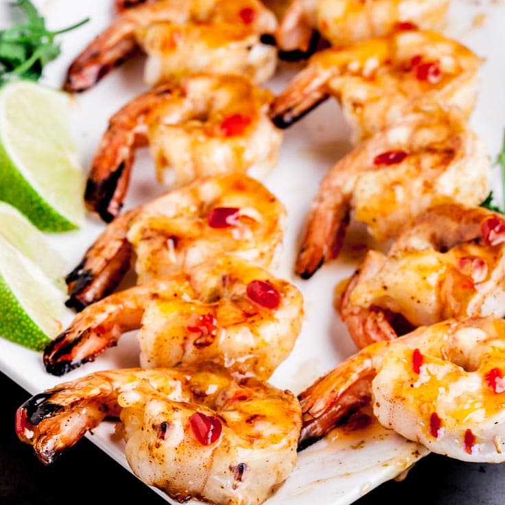 Grilled Shrimp Kabobs (Skewers)