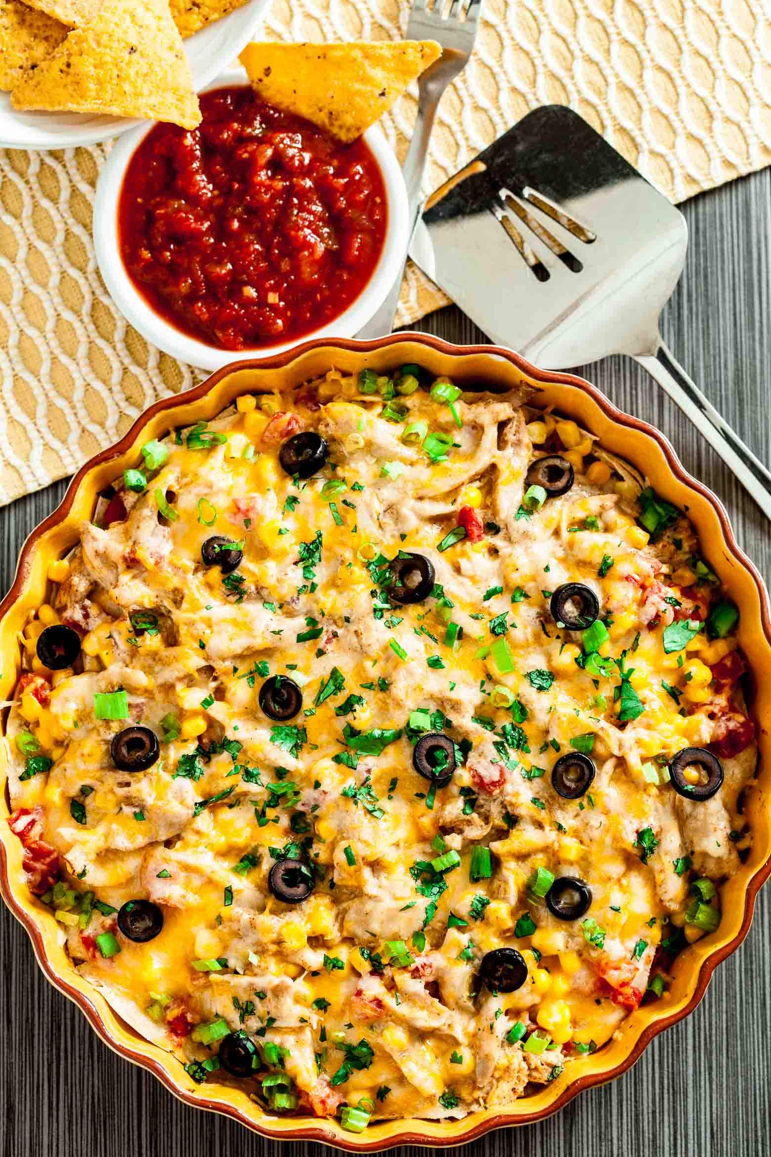 Healthy Chicken Enchilada Casserole