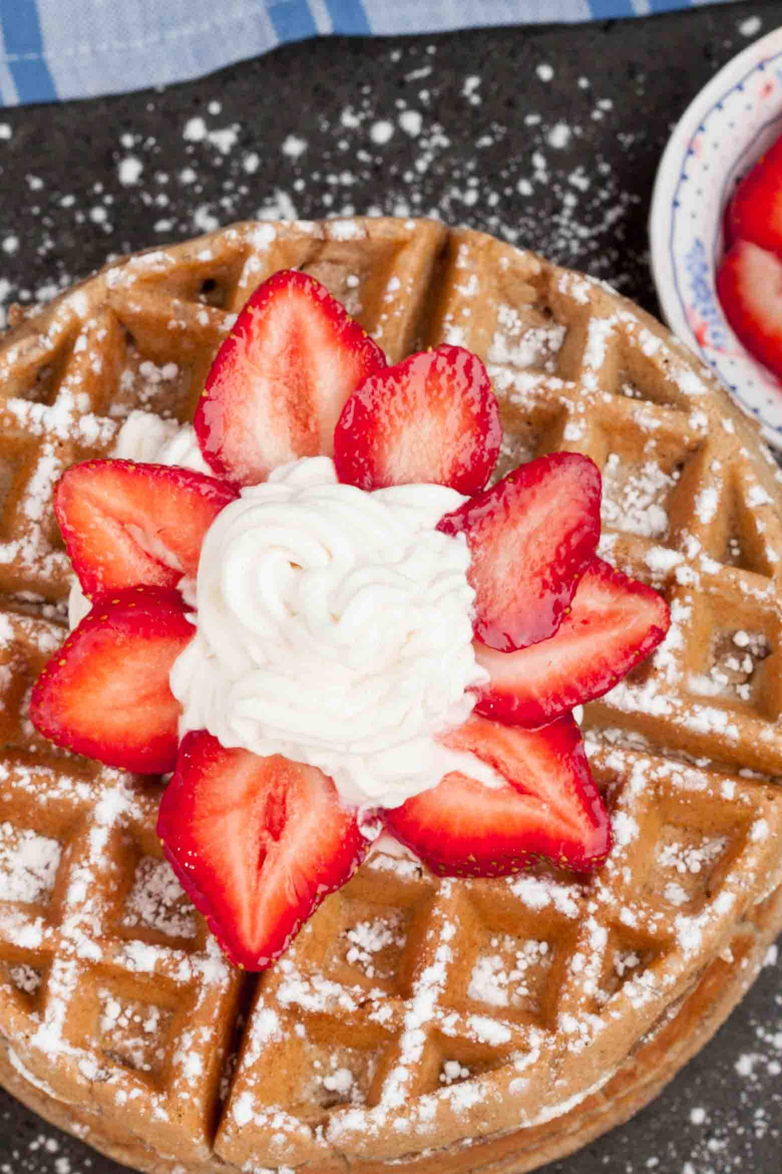 Fluffy Whole Wheat Waffles