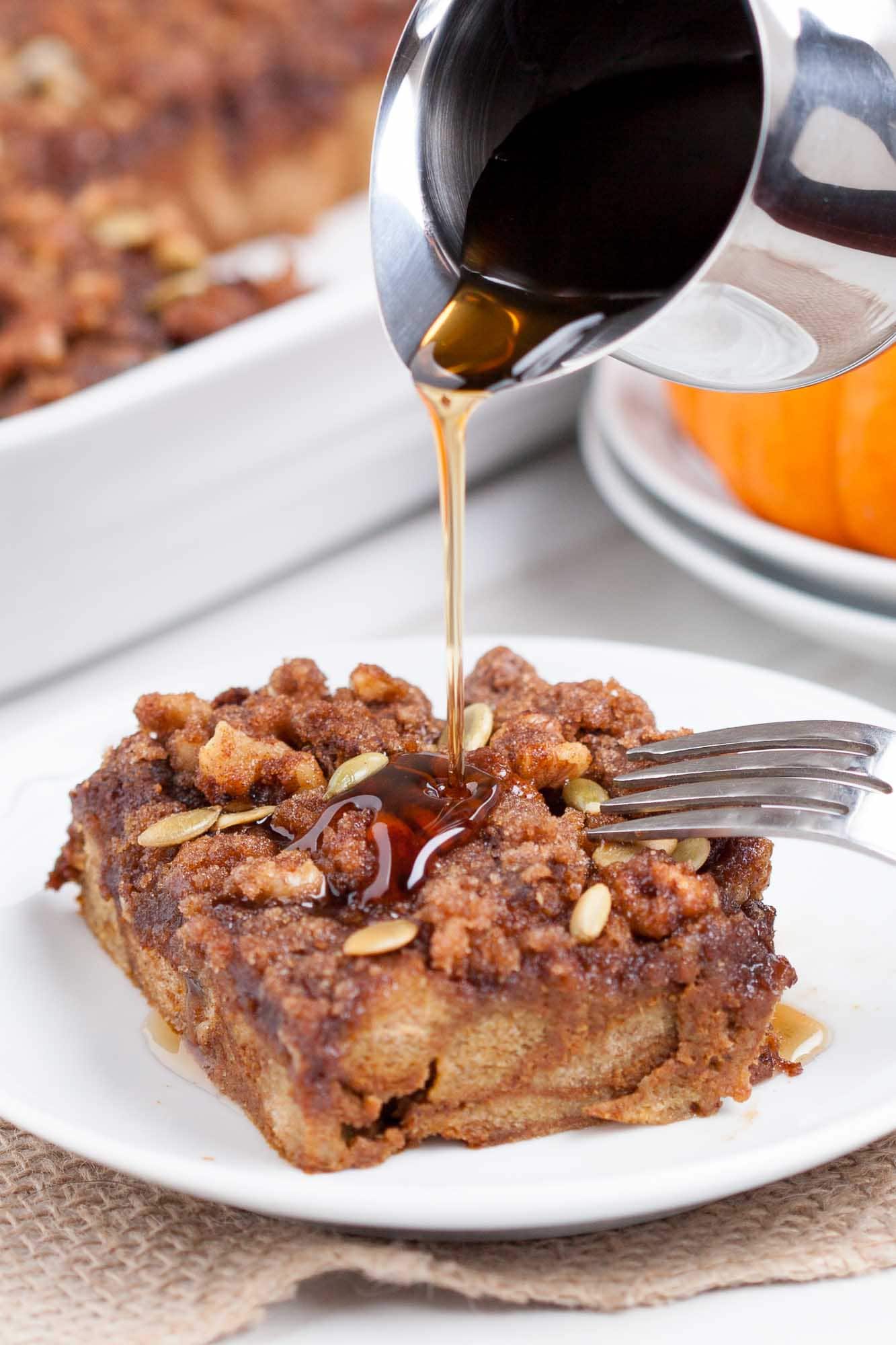 Pumpkin French Toast Casserole