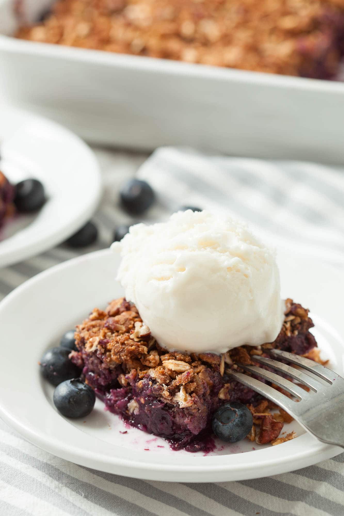 Healthy Blueberry Crumble