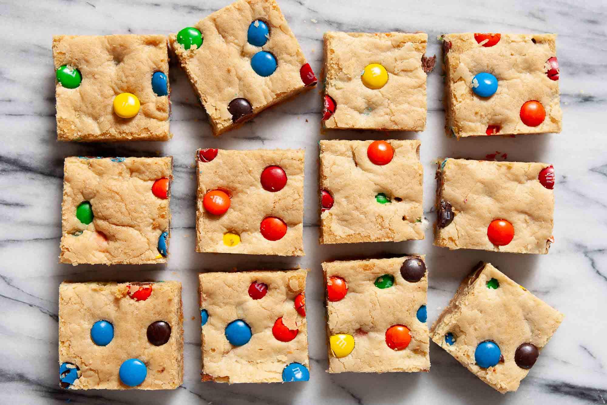 M&M Cookie Bars