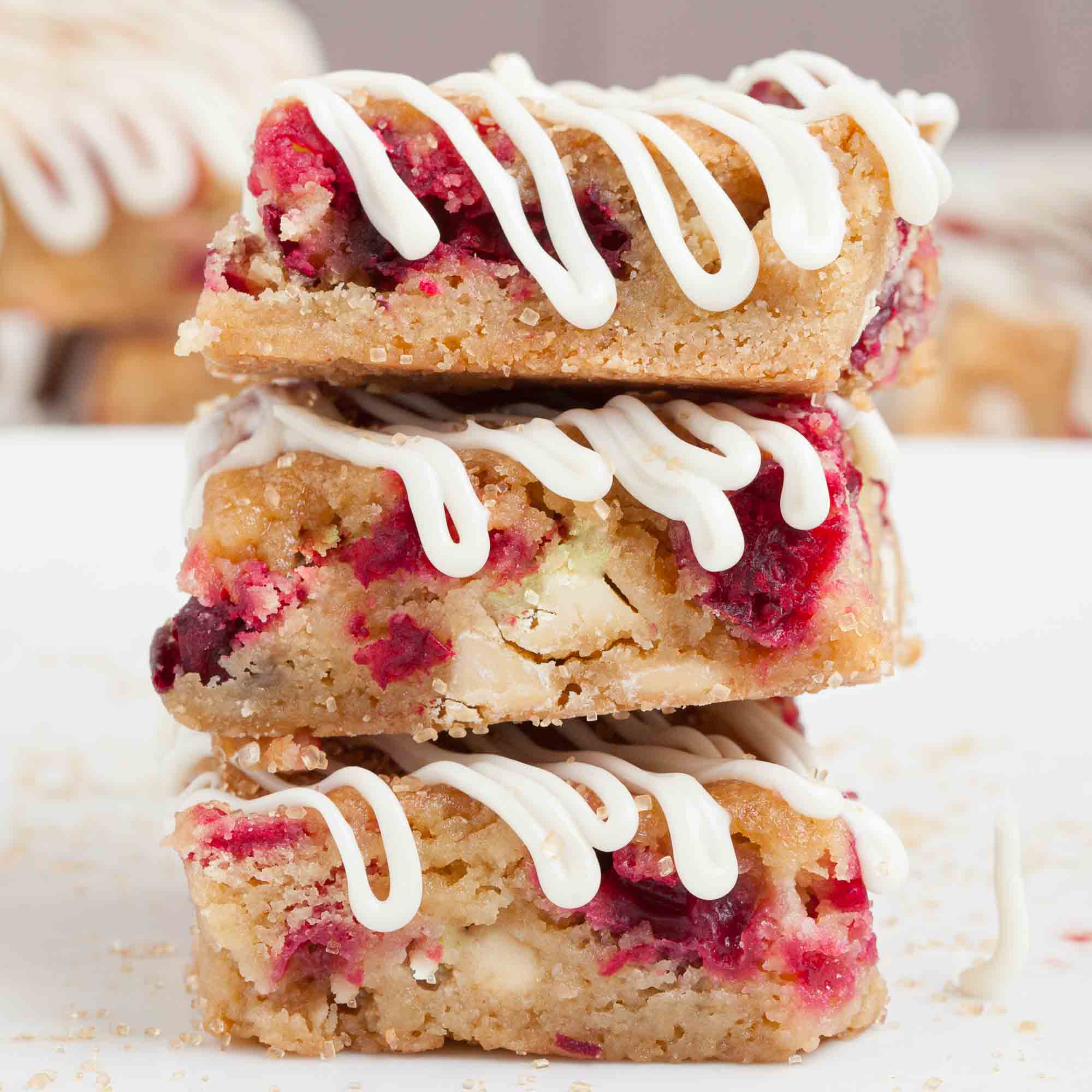 White Chocolate Cranberry Bars