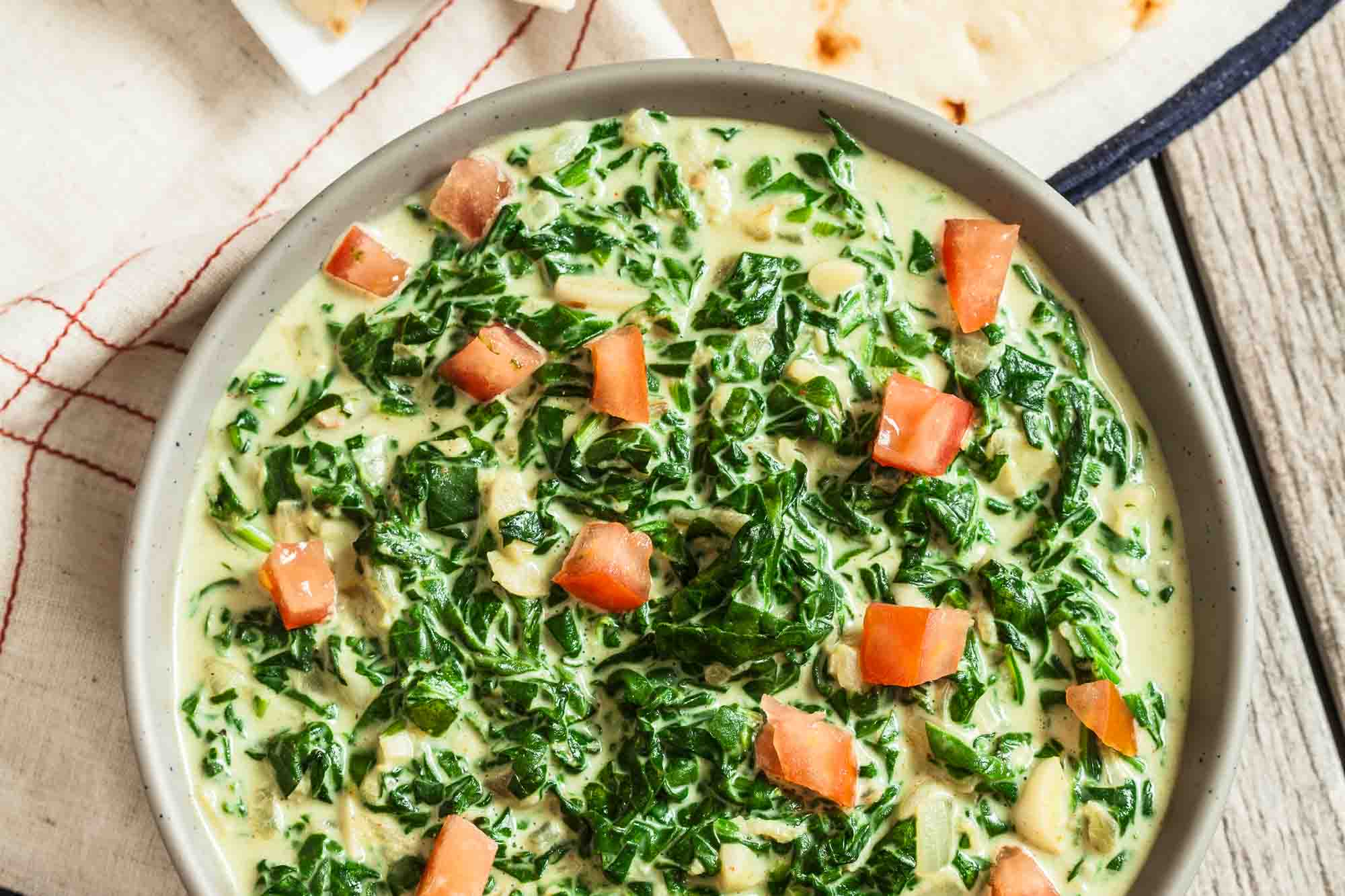 Indian Creamed Spinach