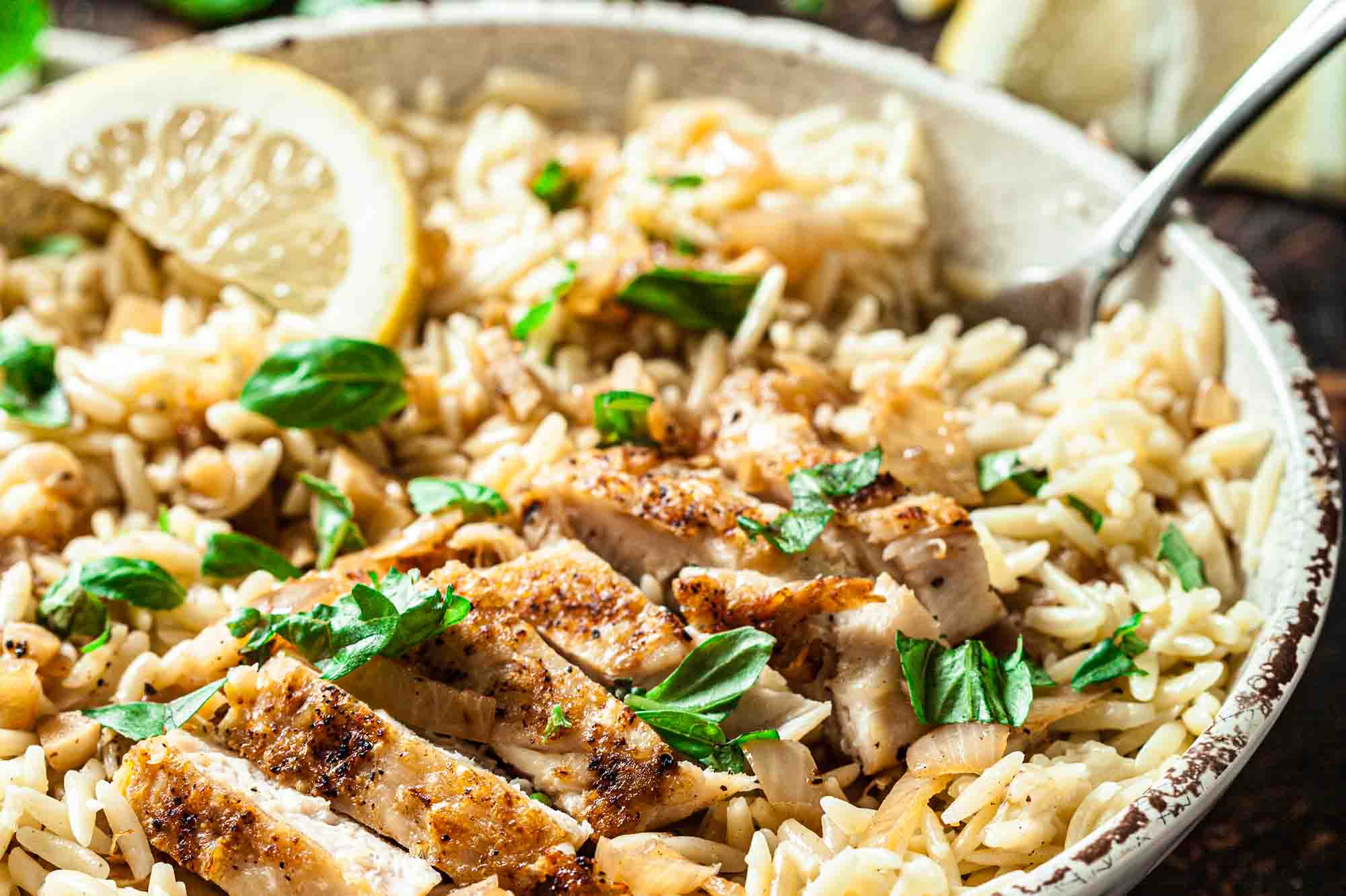 Lemon Chicken Orzo