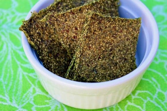 Green Juice Pulp Crackers Recipe
