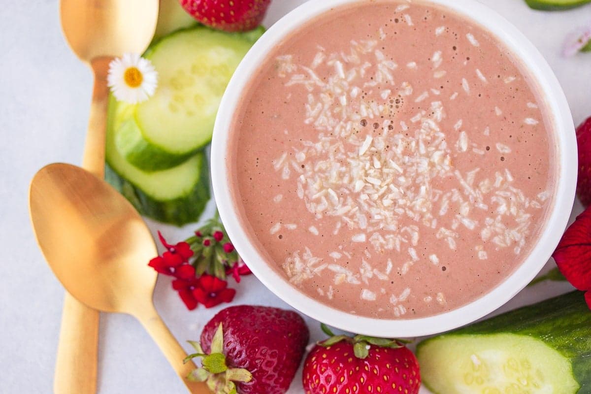 Cold Strawberry Bisque Soup (Carnival Cruise Copycat)