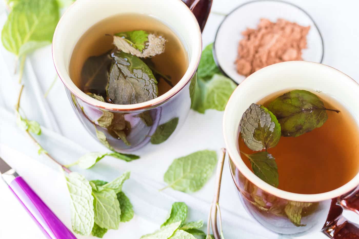 Homemade Chocolate Mint Tea