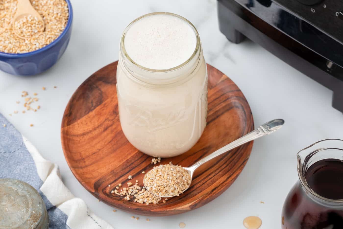 Oat Milk Creamer Using Steel Cut Oats