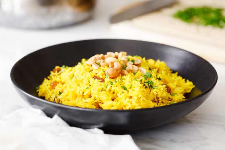 Indian Yellow Rice (Gluten-Free & Vegan)